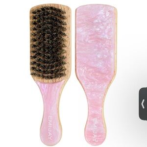 Emi Jay Pink mini boar bristle Hair Brush